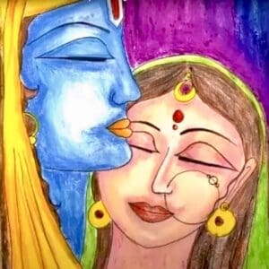 Radha Krishna Holi Artwork | 2Hr | Pre-Recorded | 10+ Years & Moms