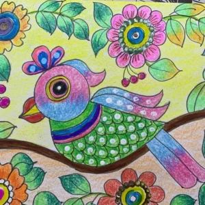 Cute Parrot Doodle Art | 2Hr | Pre - Recorded | 8-10 Years