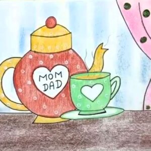 Teapot & Cup-Still Life Artwork | 1 Hr | Pre - Recorded | 8-10 Years