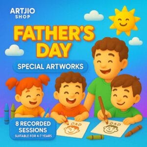 Father's Day Special Artworks | 4-7 Years | 8 Pre Recorded Sessions