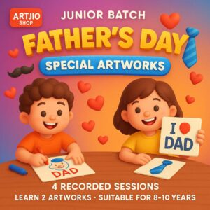Father's Day Special Artworks | 8-10 Years | 4 Pre Recorded Sessions