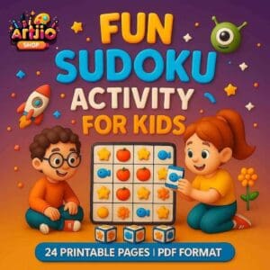 Fun Picture Sudoku Activity Pack For Kids | 24 Printable Pages