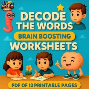 Think & Solve: Decode The Words Fun Learning Pack | Pdf Of 12 Printable Pages
