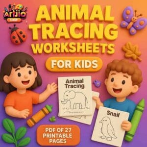 A To Z Animal Tracing & Coloring Worksheets | Pdf Of 27 Printable Pages