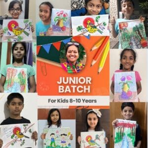 Just ₹499 | Junior 8-10 Years | 20 Artworks | Step-By-Step Art Tutorials