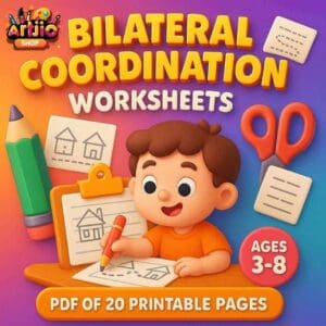 Bilateral Coordination Worksheets For Kids | Pdf Of 20 Printable Pages