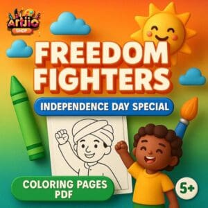 Freedom Fighters- Independence Day Special Coloring Pages | PDF Of 10 Printable Pages